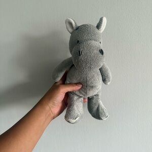 Carter's Soft Gray Rhino Plush Toy